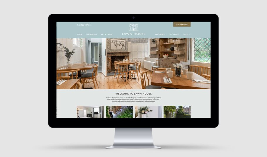 Lawn House Website Design & Development - Howl & Bray