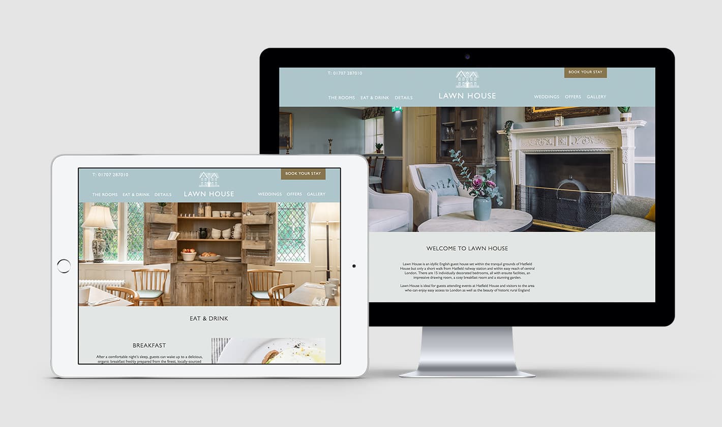 Lawn House Responsive Website Design - Howl & Bray