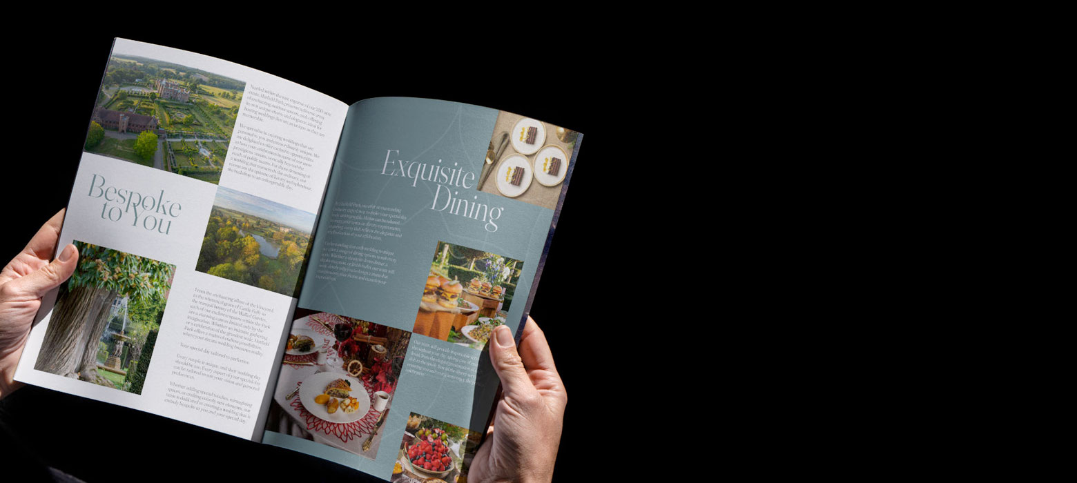 Brochure and print design for businesses in Hertfordshire, the West Midlands