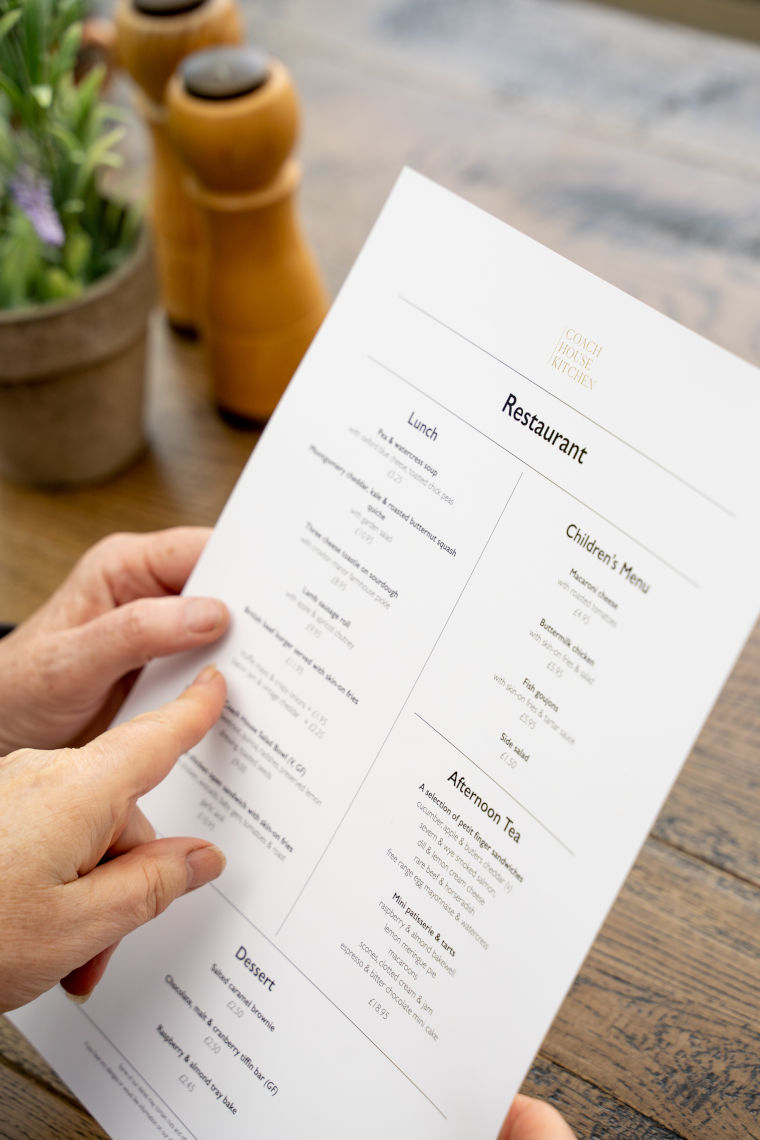 Hospitality and restaurant sector print design hertfordshire - Howl & Bray